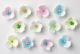 Assorted Sugar Flowers - Pink, Lilac, Green, Blue, Yellow - Pack of 1000