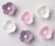 Assorted Sugar Flowers - White, Lilac, Pink - Pack of 1000