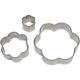 Stainless Steel Cutters - Stainless Steel Flower Set of 3