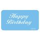 JEM Stencil - Happy Birthday (88 x 40mm / 3.5 x 1.6â€)