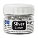 Silver Sugar Pearls - 6mm (25g / 0.88oz)
