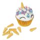 Sugar Decoration - Unicorn Horn - Gold - E171 Free - 30mm