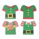 Elf Jacket Sugar Plaques - Pack of 160
