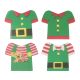 Elf Jacket Sugar Plaques - Pack of 160