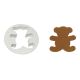Plastic Cutters - Small Teddy Bear (23mm / 0.,9â€)