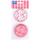 Valentines Foil-Lined Cupcake Cases - Sweet Love, Set of 60