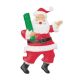 Plastic Half Relief Father Christmas - Pack of 100