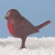 Bulk Pack - Dark Brown Plastic Robin Christmas Cake Topper Decoration - Pack Of 100