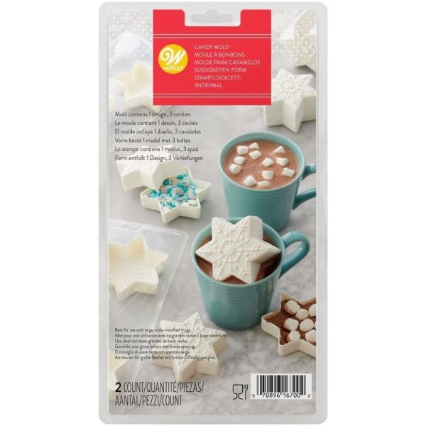 Order online for Wilton Snowflake 3D Hot Chocolate Candy Mould