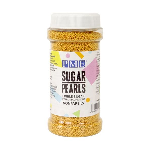 PME Sugar Pearls, Gold, 4 mm, 100 G