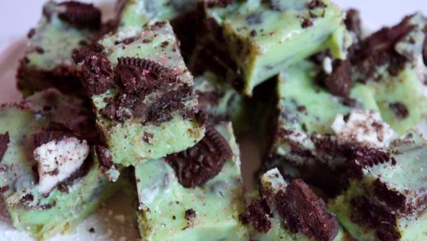 Mint Chocolate Oreo Fudge