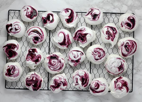 Mini Blueberry Pavlovas